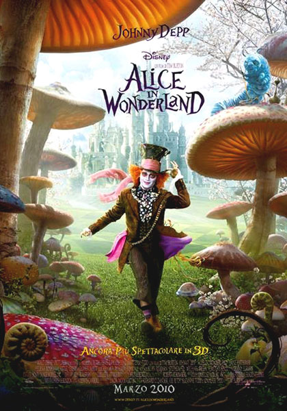 locandina alice in wonderland