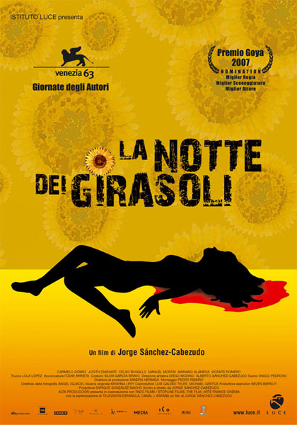 locandina la notte dei girasoli