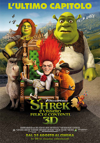 locandina shrek e vissero felici e contenti