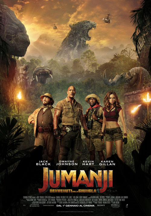 Jumanji Benvenuti nella giungla locandina/poster