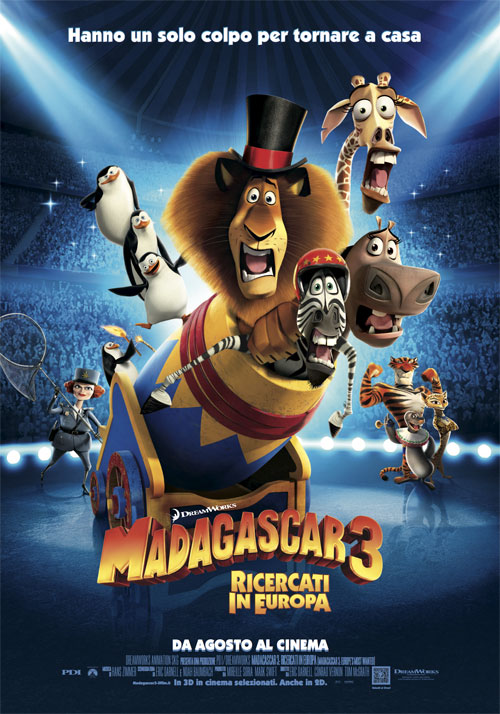 Madagascar 3: Ricercati in Europa locandina/poster