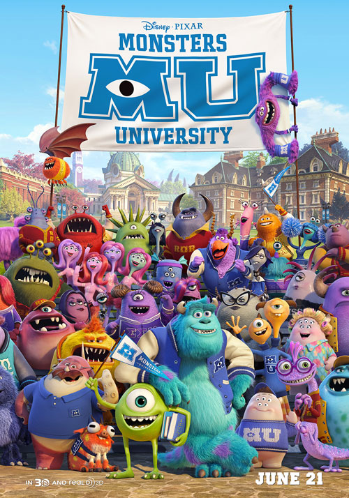 Monsters University locandina/poster