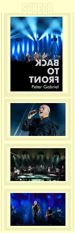 Peter Gabriel Back to Front scheda