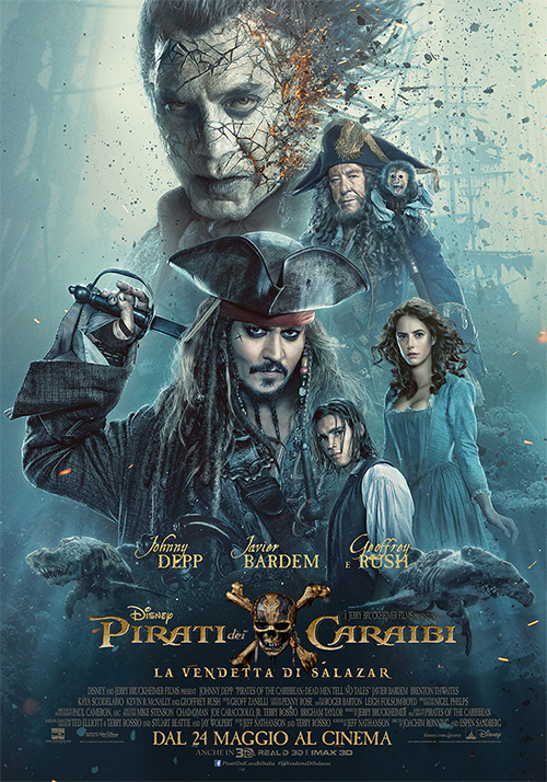 Pirati dei Caraibi La vendetta di Salazar locandina/poster