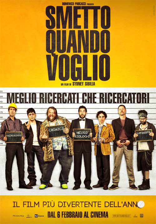 Smetto quando voglio locandina/poster