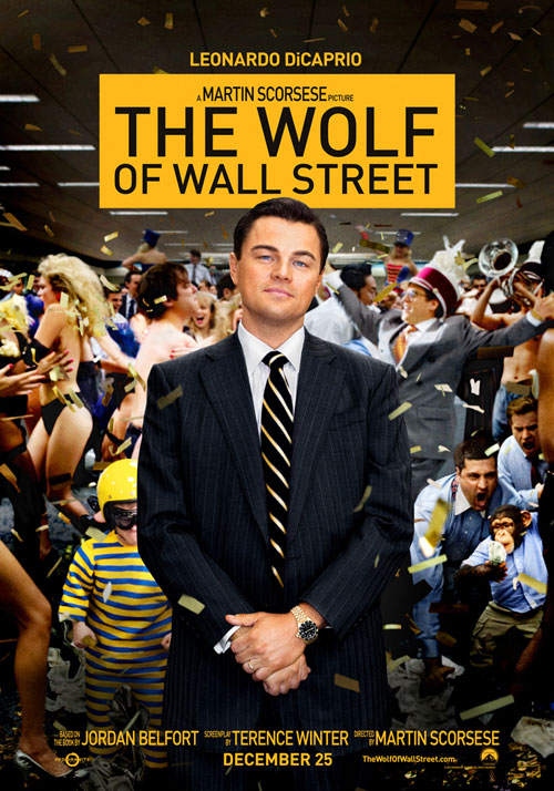 The wolf of Wall Street locandina/poster